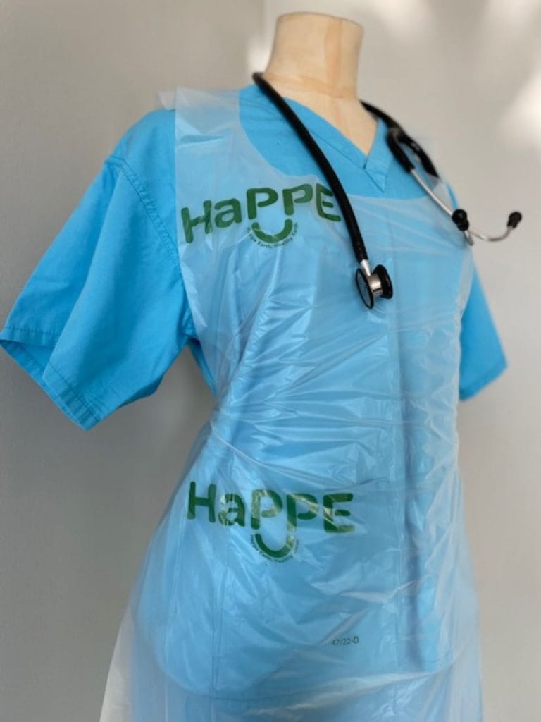haPPE branded apron bust